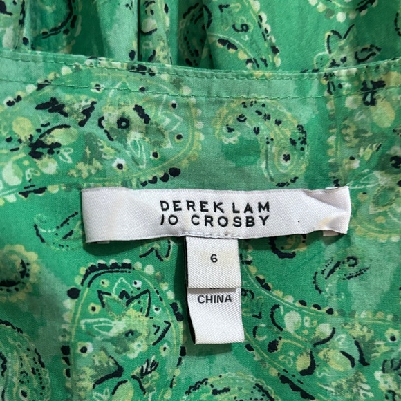 10 Crosby Derek Lam Green Maxi Dress - Picture 6 of 8